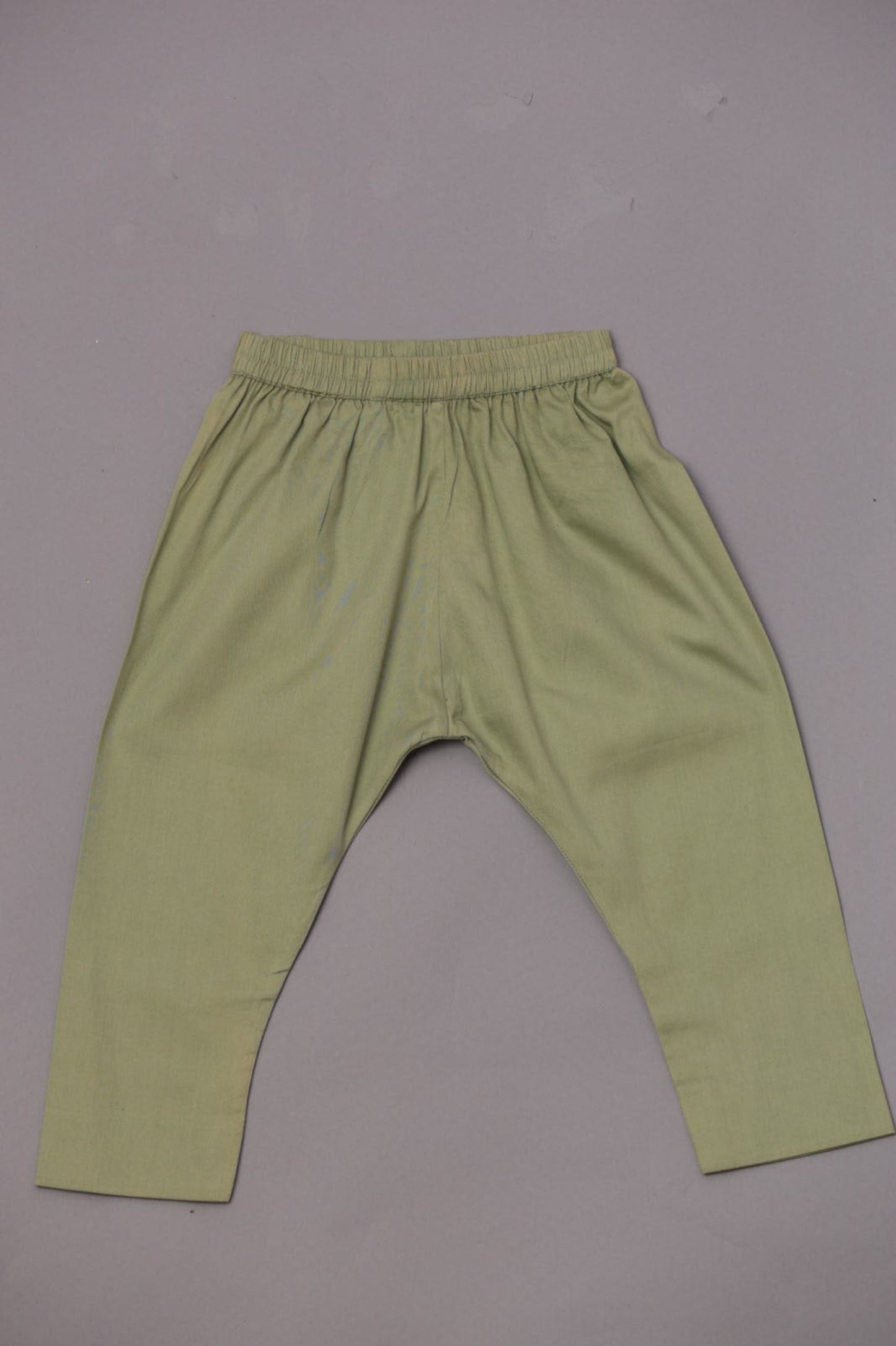 Sage Green Mirror Embroidered Kurta With Pyjama Set