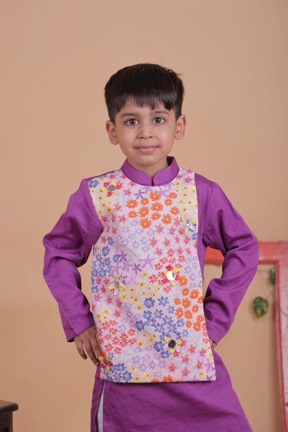 Embroidered kurta with pajamas