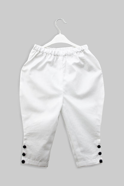 Cartoon faces embroidered nehru jacket and kurta with jodhpuri pants